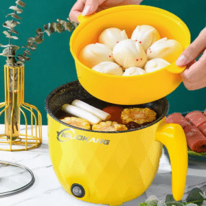 Yellow mini multifunction Cooker
